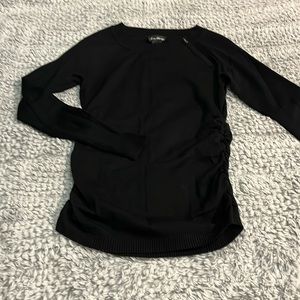 Fitted black sweater